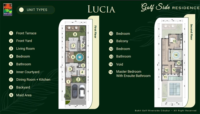 Floor plan for LUCIA